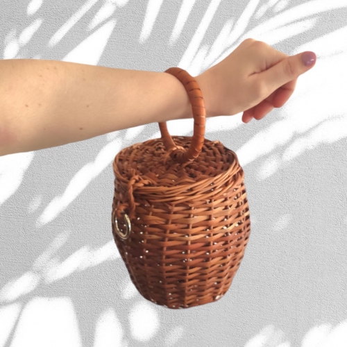 Portuguese Basket, Wicker basket bag, box, small, rieten mand, Weidenkorb, Summer basket